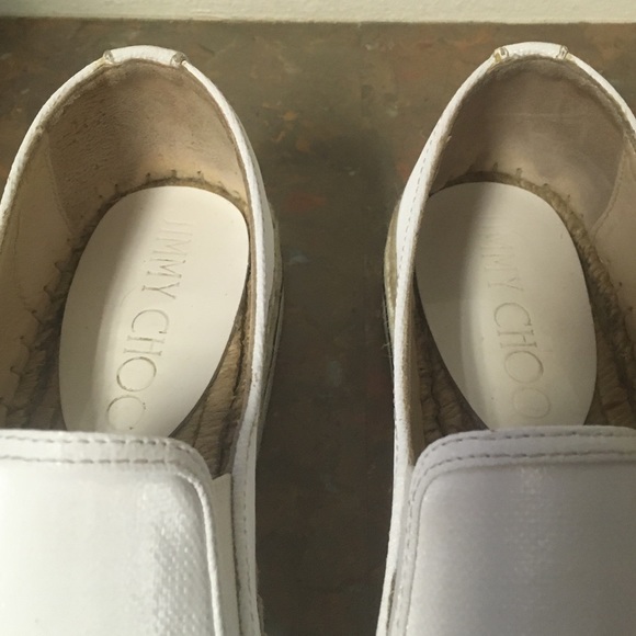 Jimmy Choo White Espadrilles - Picture 7 of 9